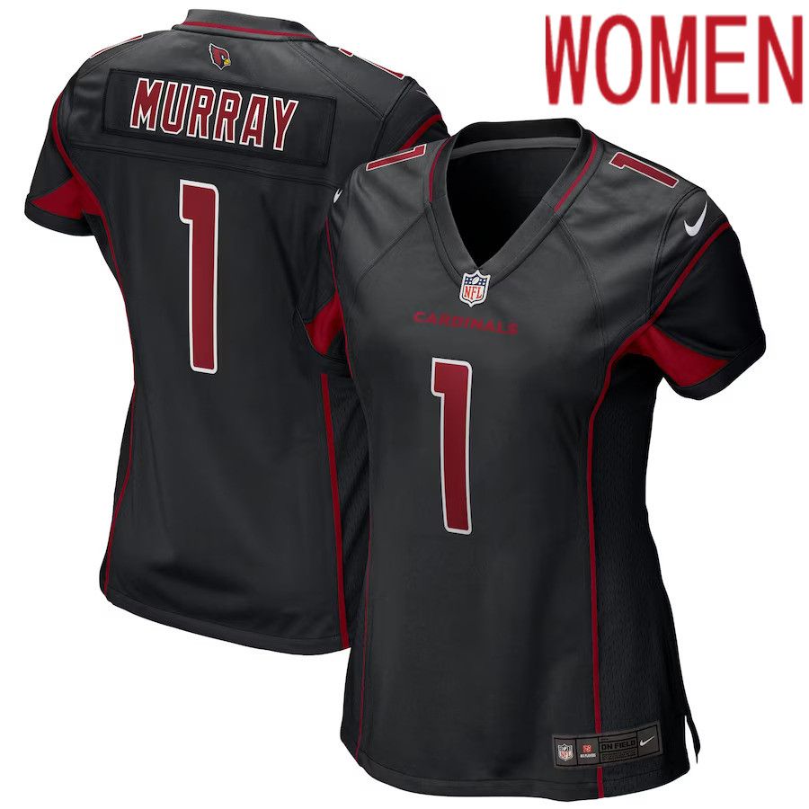 Women Arizona Cardinals 1 Kyler Murray Nike Black Alternate Game Player NFL Jersey